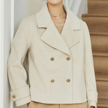 Elegant Woman Slim Winter Wool Coat