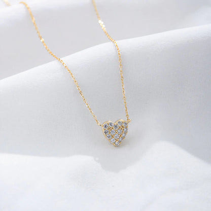 18K Gold Your Heart elegant Woman Necklace