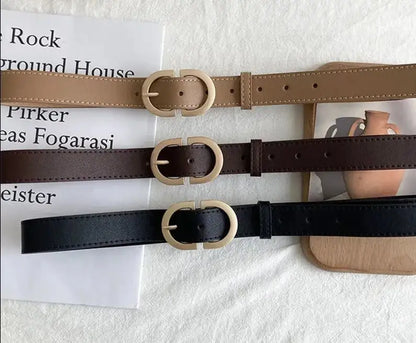 Elegant Woman Leather Fashion Belt