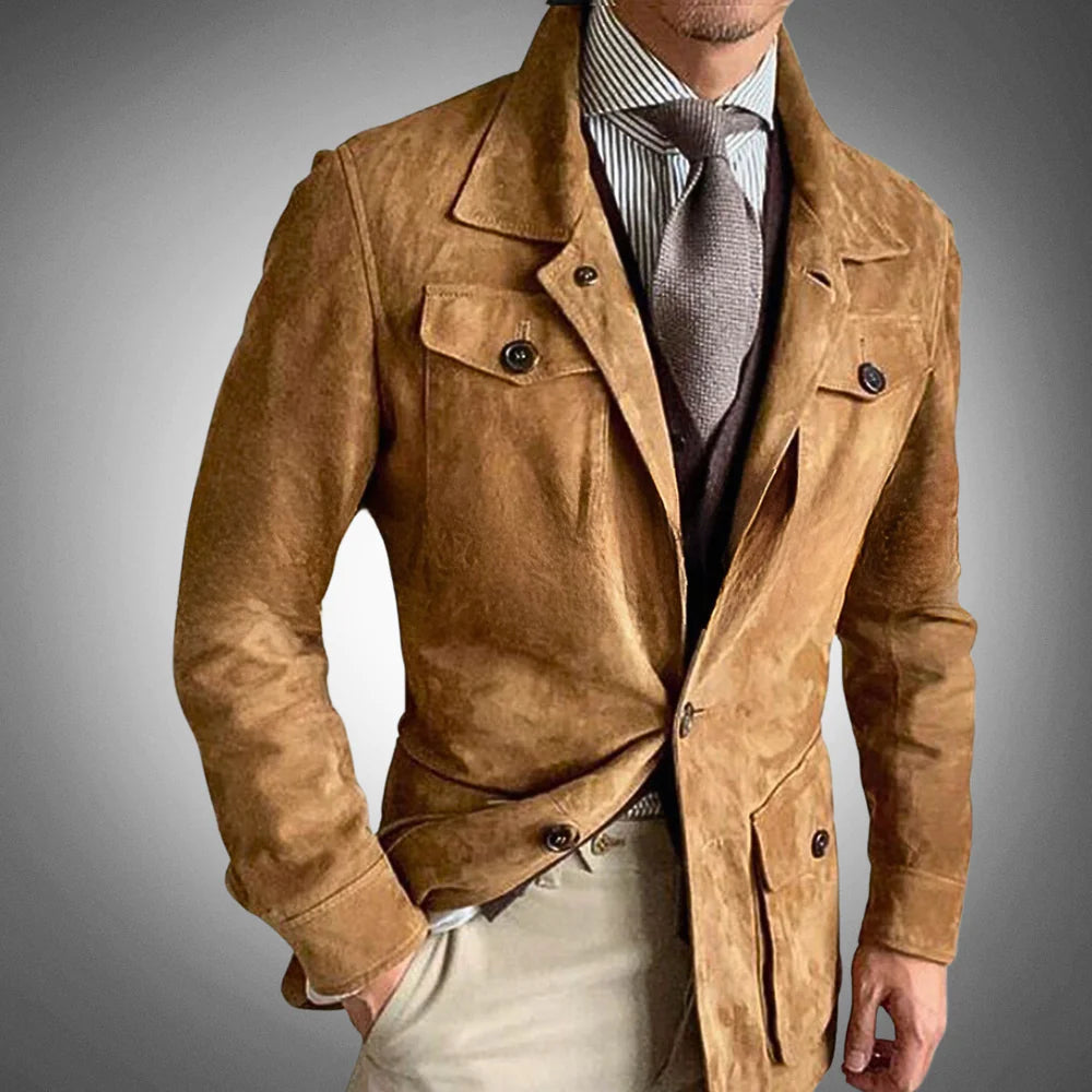 Men luxury Suede Jacket