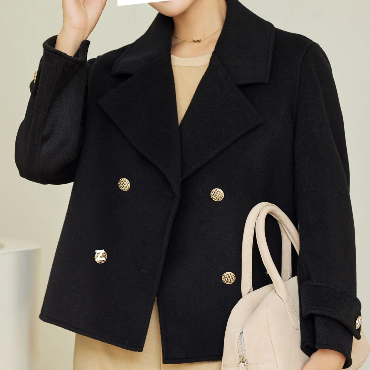 Elegant Woman Slim Winter Wool Coat