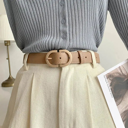 Elegant Woman Leather Fashion Belt