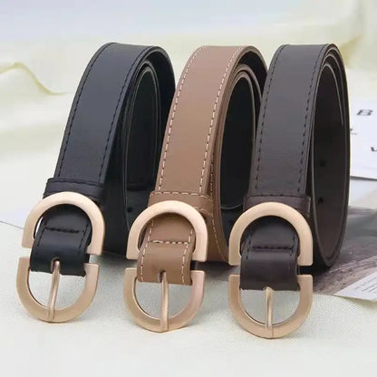 Elegant Woman Leather Fashion Belt