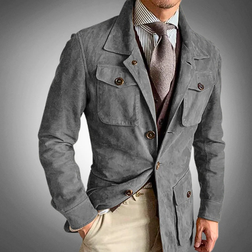 Men luxury Suede Jacket